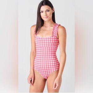 Ephemera one piece rouge gingham